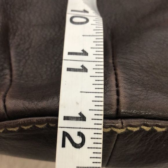 TIGNANELLO leather shoulder purse chocolate brown - Picture 8 of 13